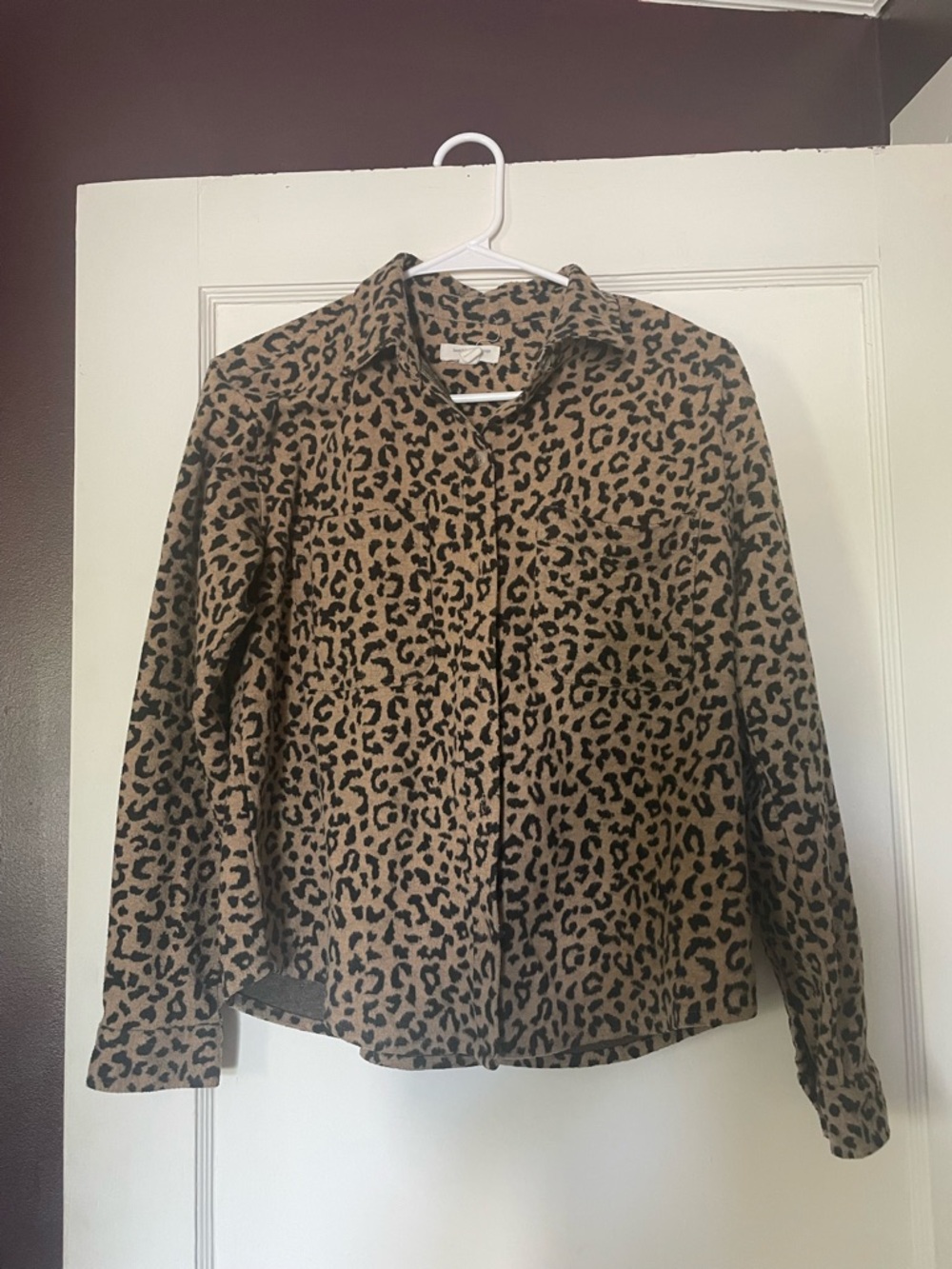 beachlunchlounge Leopard Print Buttonup Shacket.